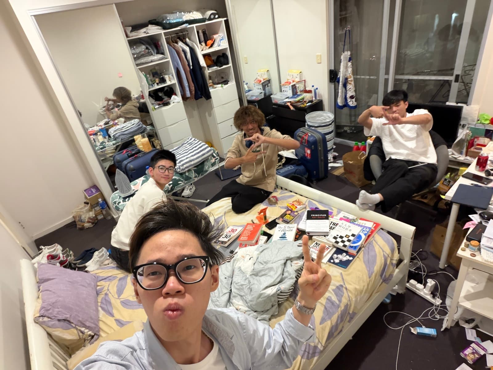 The night before my graduation. Friends in my room, deep talk, the kind of evening uni made effortless. That ended.